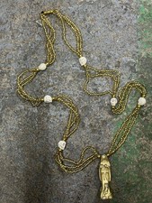 Collar Mazo Santa Muerte Gold 3 Hilos Fixed picture