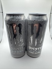Monster Energy Zero Ultra Factory Printing Error Missing Black Ink Unopened RARE picture