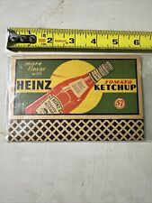 Vintage Heinz ketchup Cardboard Advertising  picture