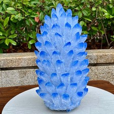18.14LB   Rare and high-quality blue crystal cluster columnar specimen picture