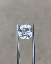 Lab Grown White Sapphire Cushion Cut Loose Gemstone 10MM For jewelry Making . picture