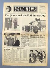 BOAC NEWS AIRLINE STAFF NEWSPAPER NO.205 - 8 FEBRUARY 1963 THE QUEEN BOEING 707 picture