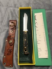 Vintage Puma Hunters Pal 6397 Fixed Blade Stag Handle Made 1977 Germany picture