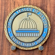 Florida League Of Mayors Established 2005 Challenge Coin  W#25 picture