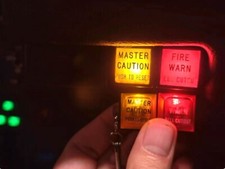 Boeing 737 Master-Caution Warning Light Keychain (One Unit) picture