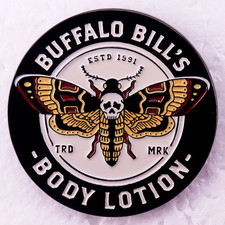 Buffalo Bill'S Body Lotion Badge Silence of the Lambs Horror Movie Enamel Pin picture