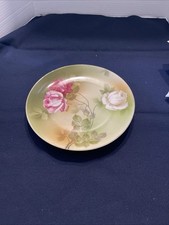 Vintage Bavaria Roses Plate Hand Painted, Signed Ragouse, 9” picture