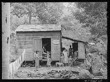 Photo:San German Puerto Rico 1930s Farm Laborer's Family Hillside Home picture