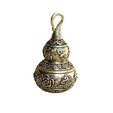Hollow Gourd Trinket Tea Pet Ceremony Antique Bronze Model Figurines picture