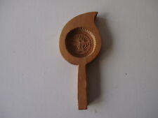 VINTAGE GERMAN WOOD HAND CARVED BUTTER MOLD picture