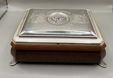 Leader Argenti Cherry Wood and Sterling Silver Inlay Trinket Box Luigi Pesaresi picture