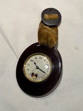 Antique Swiss Hanging Boudoir Clock With Visible Escapement - Lancel picture