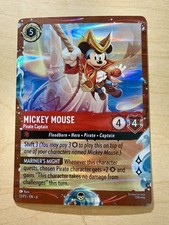 2025 DISNEY LORCANA DISNEY CRUISE LINE PROMO MICKEY MOUSE PIRATE CAPTAIN picture