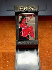 Vintage Coop Provocative Female Red Devil Zippo picture