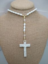 Vintage Acrylic Rosary with Bead Accents - 20