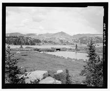 Photo:Beartooth Bridge North View 1900s Mountain Lake Landscape picture