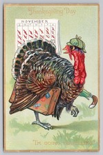 Vintage Thanksgiving Postcard Turkey 