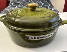 Le Creuset Signature Olive 3.75 Qt Cassadou Enameled Cast Iron -NEW picture