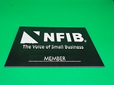 GENUINE NFIB National Federation Of Independent Business Member Plaque 7.5x5 picture