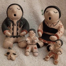 Mary & Leonard Trujillo of Cochiti Pueblo, are the creators of these 5 Pieces picture