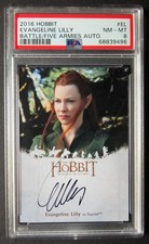 Hobbit Battle Of The Five Armies Tauriel Evangeline Lilly Cryptozoic Auto PSA 8 picture