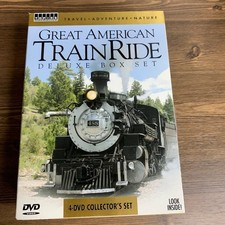Great American Train Ride Deluxe Box Set 4-DVD Railroad Steam Collectors Edition picture