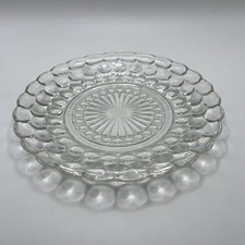 (1) Clear Bubble Pattern Anchor Hocking Fruit Dessert Plate 1934-1965 picture