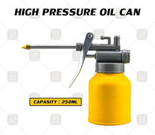250ml High Pressure Oil Can Pump Oiler Manual Lubrication Bottle Flexible Spout picture