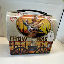 Roy Rogers Dale Evans Chow Wagon Metal Lunchbox Lunch Box picture