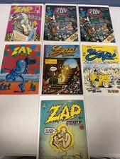 Zap Comix #0 1 3 4 5 5 6 Underground Lot R Crumb Different Printings *W7 picture