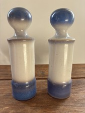Vintage Auvergne W. Goebel Salt & Pepper Shakers Set Ombré Blue West Germany picture