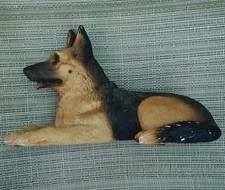 1984 Signed Sandicast German Shepherd Dog Figure  picture