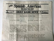 1931 Panama Mail Steamship Co Onboard Newspaper Daily Radio News SS Santa Elisa picture