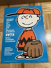Vintage 1973 Charlie Brown Peanuts Wall Hanging Calendar By Charles M Schulz picture