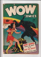 WOW COMICS #14 (Fawcett, 1943) VG ~ MARY MARVEL ~ SHAZAM picture