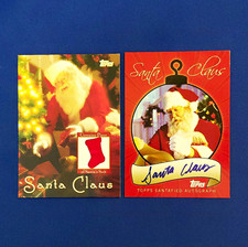 2007 Topps SANTAFIED  Autograph Santa Claus & Suit Relic Card Lot (2) NRMT-MT  picture