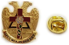 Scottish Rite Knight of the Rose Croix Masonic Tie Tack Jacket Hat Lapel Pin picture
