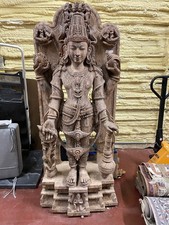 Vishnu God Sand Stone Statue 6 feet tall Fully hand Carved picture
