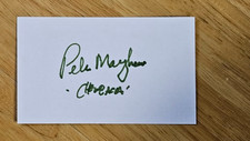 PETER MAYHEW SIGNED 3x5 INDEX CARD AUTOGRAPH -STAR WARS CHEWBACCA picture