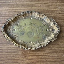 1904 Louisiana Purchase Exposition Gold-Gilt Souvenir Tray Jefferson Napoleon picture