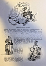 1898 Women's Fashions The Muff illustrated picture