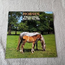 Vintage Horse Calendar Sept 1987 December 1988 Sofaco AG Publisher Welsh Cob  picture