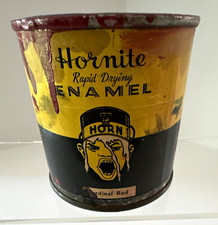 Antique 1933 Original Hornite Half Pint Cardinal Red Enamel Paint picture