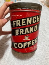 VTG French Brand Coffee Can One Pound Metal As Seen picture