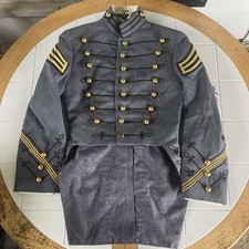 Vintage West Point Cadet Jacket Mens S Gray Wool Dress Parade Uniform US Army 🫡 picture