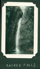 1930's Schofield soldier's hand colored Hawaii Photo #2 Sacred Falls picture