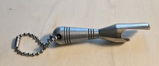 Vintage Bomb/Torpedo Bottle Opener. Bomb Shaped Metal Key Chain Very Old picture