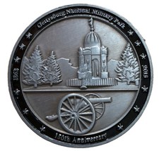 Gettysburg National Military Park 150th Anniversary 1 1/2” Challenge Coin Cc88 picture