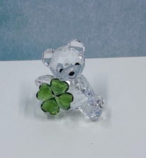 Swarovski Crystal Kris Bear Good Luck Four-Leaf Clover #5063321 MIB picture