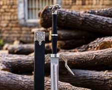 Witcher Sword of Geralt of Rivia, Handmade The Witcher Viking Sword with Scabbar picture